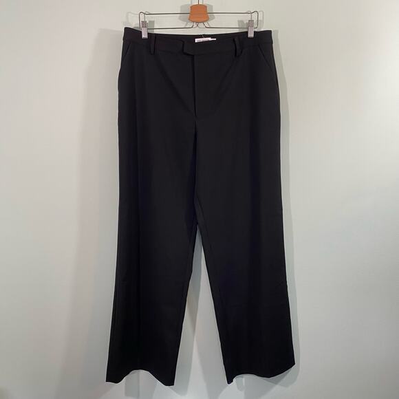 Good American Women's Black Straight Leg Woven Trousers Size 15 Business/Work - Picture 1 of 8